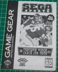 Sega Game Gear Manual: Sega Sports NFL '95 - Picture 1 of 2