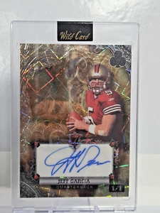 2024 Wild Card 7 Card Stud Jeff Garcia Gold Flourishes Club Auto #'ed 1/1 SF - Imagen 1 de 2