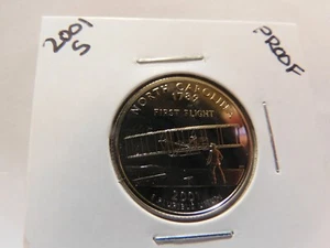2001 S  Proof North Carolina State Quarter - From a U.S. Mint  Proof Set - Picture 1 of 2