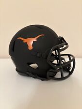 Texas Longhorns Custom Mini Football Helmet Eclipse Matte Black Custom Concept