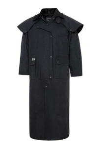 Stars And Stripes Western Wear Black Duster Trenchcoat Gunslinger M - Bild 1 von 2