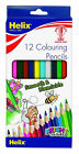 Helix Colouring Pencils High Quality Blendable Bright Colours - Pack of 12 