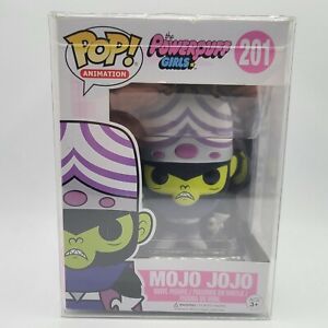 Funko Pop Animation Powerpuff Girls #201 Mojo Jojo Figure w Protector Box Damage