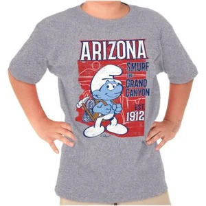 Smurfs Arizona Grand Canyon State Cartoon Youth Crewneck T Shirts Boy or Girl - Picture 1 of 8