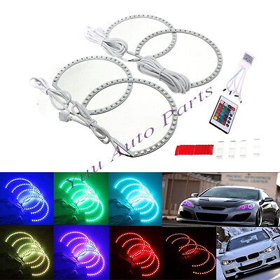 Multi-Color RGB Flash LED Angel Eyes Halo Rings Light Kit For BMW E36 E39 E46 M3 • 27.31€