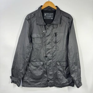 Marc Eckō Men's Cut & Sew Jacket Large Black Deadley Threads Full Zipper - Picture 1 of 16