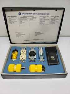 VINTAGE GE Wiring Devices Sample Box - 1976 - Picture 1 of 12