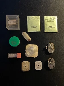 Lote de relojero vintage - FHF 190 movimientos, esfera Giroxa, piezas nuevas - Imagen 1 de 5