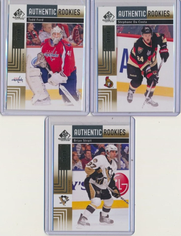 2011-12 SP Game Used Authentic Rookies GOLD 157 Stephane Da Costa /50 Senators - Image 1 of 1