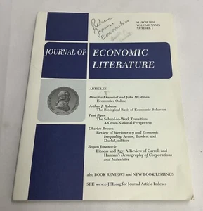 The Journal of Economic Literature March 2001 Volume XXXIX TAW230908/BB1 - Bild 1 von 5