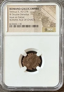 Romano-Gallic Empire Tetricus II, AD 274 Issued as Caesar Roman Age of Chaos NGC - Picture 1 of 2