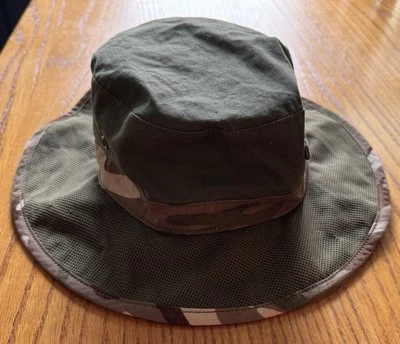 Vintage 2006 Gymboree Bucket Sun Hat Camo Camouflage Green Large / XL Size 8-Up - Image 1 of 3