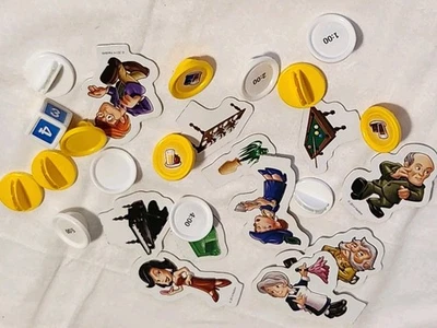 #21 Clue Jr. Piezas de Juego de Repuesto - Maceta Muebles Peones Time People Foto 1 de 4