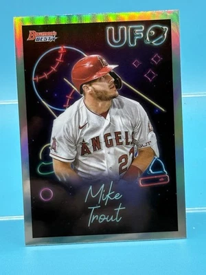 Mike Trout 2022 Bowmans Best UFO Insert - #UFO-1 Angels - Image 1 of 2
