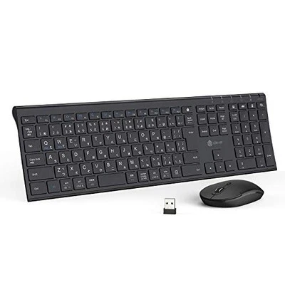 iClever Keyboard Wireless Keyboard Mouse Set Japanese JIS Layout Quiet - Image 1 of 4