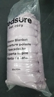 Bedsure Light Purple Fleece Blanket 50x70 Throw XL (50" x 70"), - Image 1 of 3