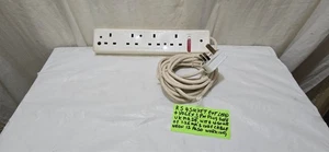 RS  4 SOCKET  EXTENSION LEAD UK MADE   APPROX 4 .50 MTRS  LONG  UK MADE - Picture 1 of 12