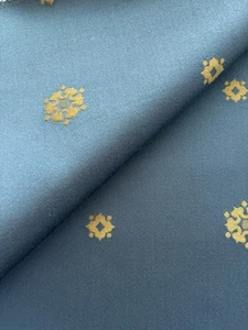 LELIEVRE/Old World Weavers "VERNET/Bleu" Blue medallion-silk/co-$848-25"x12.75"L - Picture 1 of 9