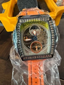 Invicta - DIABLO - Dual Time Automatic - Reserve Herrenuhr Silber Juwelen Zifferblatt - Bild 1 von 4