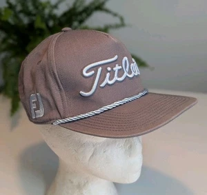 Titleist Golf FJ Pro V1 Grey Snap-Back Baseball Cap. VGC! - Imagen 1 de 15