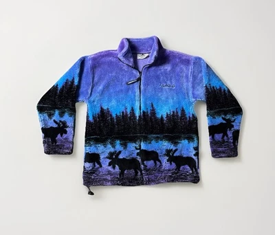 Chaqueta Suéter Polar Ultra Felpa Black Mountain Unisex Mediana Twilight Moose Foto 1 de 4