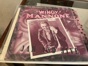 Wingy Manone Jam And Jive LP Vinyl Jazz Heritage Vg Plus - Imagen 1 de 4