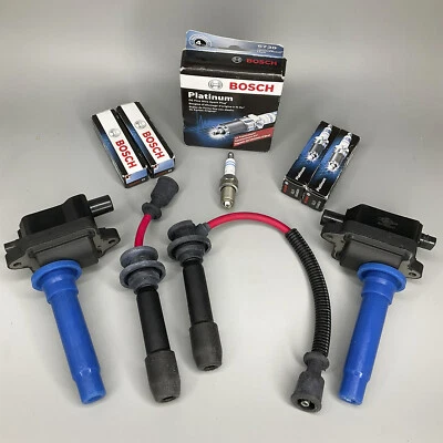MotorKing For Kia Spectra Sephia Ignition Coil B331*2 & 4 Spark Plug Wire IC514* - Image 1 of 4
