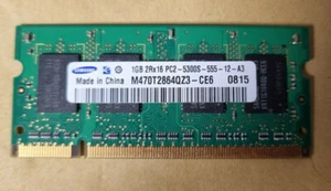 Samsung M470T2864QZ3-CE6 (1 GB, PC2-5300S (DDR2-667), DDR2 Laptop RAM - Picture 1 of 1