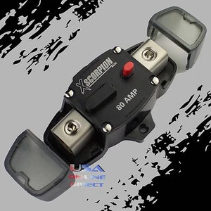Marine Stereo Wet Wire Sounds 80 Amp Circuit Breaker Fuse Audio system Electric - Picture 1 of 1