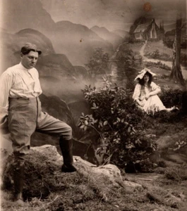 c1909 RPPC Down in the Valley Poem Man Remembers BAMFORTH Co. ANTIQUE Postcard - Picture 1 of 3