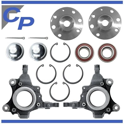 2 Achsschenkel vorn für Opel Corsa C 2 Radlager 2 Radnabe Vorderachse - Bild 1 von 4