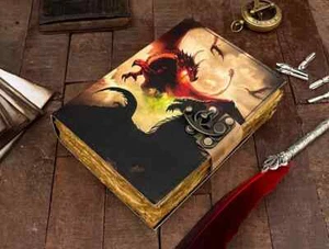 Diario DND Libro de sombras diario de cuero • libro de hechizos de bruja, diario de grimorio - Imagen 1 de 6