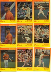 1991 Star Co Cal Ripken Jr Diamond Set - 9 cards - 1 0f 2000 sets