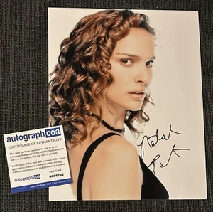 NATALIE PORTMAN, foto originale firmata 20x25 cm + certificato di autenticità autografo - Foto 1 di 1