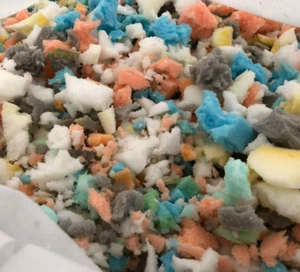 Crumb Shredded Foam filling Cushion Toys Bean Bag Re-fill Futon Stuffing - Picture 1 of 6