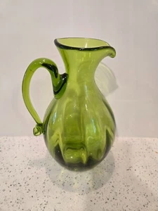 MCM BLENKO #645 OLIVGRÜN OPTISCHER KRUG TOP ZUSTAND - Bild 1 von 6