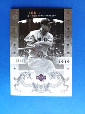 2005 UPPER DECK HALL OF FAME LOU GEHRIG #79 SILVER #35/99 NEW YORK YANKEES