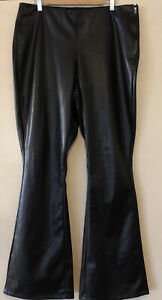 City Chic Aria 18 Black Pleather Bootleg Long Pants NWTGS Rrp $119.95