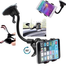 Universal 360º Car Holder Windshield Dashboard Mount Suction Cup For Smart Phone