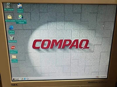 Vintage Compaq Presario 4505 Tower Pentium 166 MMX 24MB 6,4GB Win98 ISA PCI - Bild 1 von 4