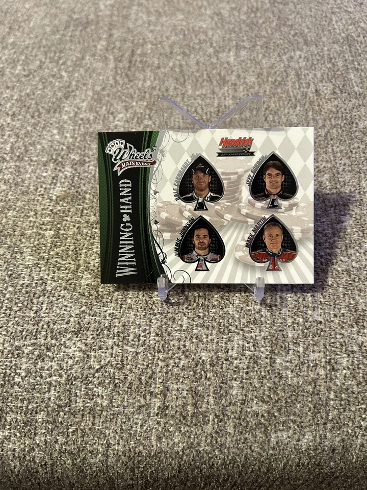 2009 Wheels Main Event #37 Winning Hand Earnhardt Gordon Johnson Martin - Image 1 of 2