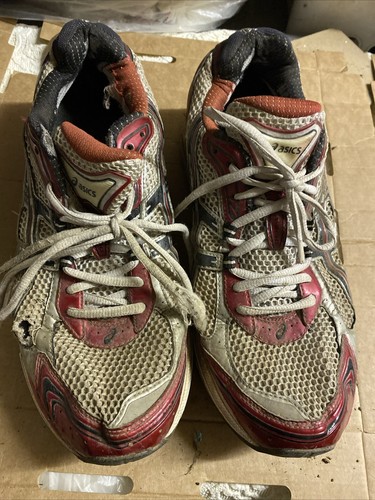 Sneakers Uomo Asics Gel Us 10 28cm Bianco Rosso Gt2130 Da Collezione