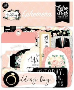 Piezas efímeras de papel de boda Echo Park ~BONITAS ~ ¡Envío rápido! - Imagen 1 de 2