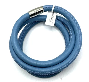 Brazalete Triple Woodstoc Azul Marino Oscuro Woodstock 23 pulgadas Añadir Dijes Nuevo con Etiquetas - Imagen 1 de 4