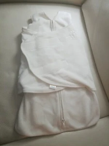 Halo Sleep Sack Swaddle NB 0-3 Months 6-12 lbs unisex, white sleepsack fleece - Picture 1 of 10