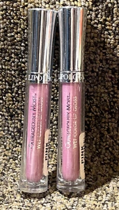 2 Brillos labiales de color húmedo escandalosamente húmedo lipology ROSA ~ SELLADO - Imagen 1 de 1
