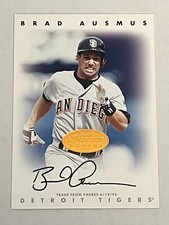 Brad Ausmus 1996 Leaf Authentic Signature Series Autograph Auto San Diego Padres