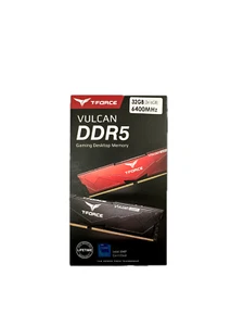 T.Force Vulcan 32 GB (2x16 GB) DDR5 6400 MHz memoria di lavoro - Foto 1 di 3