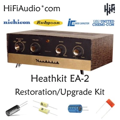 Heathkit ea-2 amp restoration kit upgrade recap capacitor rebuild repair - Image 1 of 4