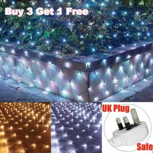 Mesh Net String Fairy Lights Christmas Xmas Party Garden Outdoor 3x2M 320LEDs - Picture 1 of 17